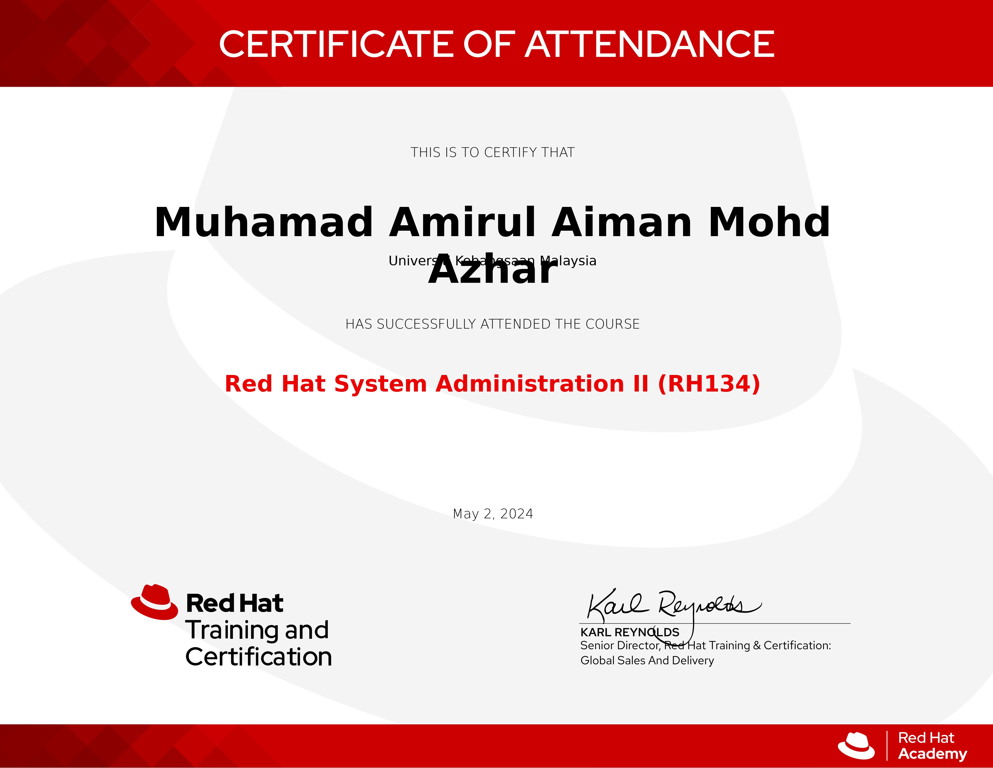 Red Hat RH134